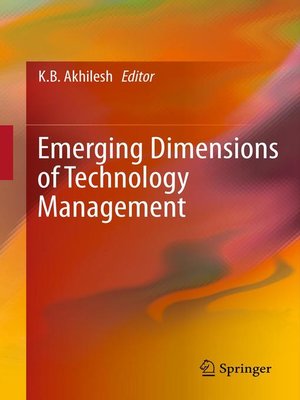 cover image of Emerging Dimensions of Technology Management